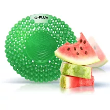   G-PLUS Cucumber - Melon - dinnyés-uborkás illatú piszoár rács, húgykő- vízkőlazító enzimmel, 60 napos