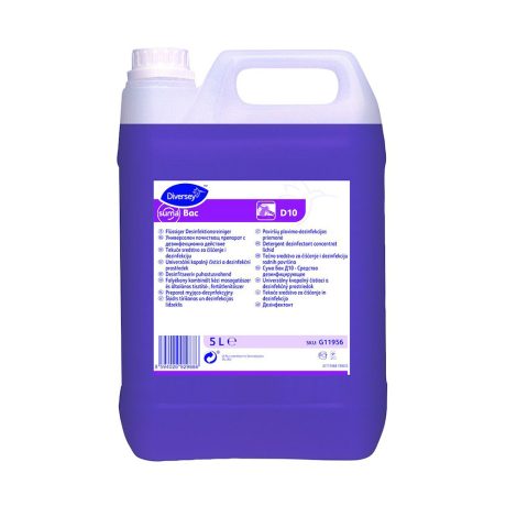 Suma Bac D10 Folyékony kombinált kézi mosogatószer és általános tisztító-, fertőtlenítőszer 5L