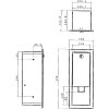 Beépített szappanadagoló - rozsdamentes acél, selyem 1000ml