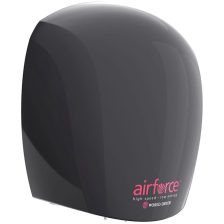   World Dryer Airforce antibakteriális kézszárító - alumínium, fekete 1100W