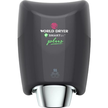 World Dryer SMARTdri Plus állítható erejű kézszárító - alumínium, fekete 400-1200W