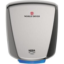   World Dryer VERDEdri halk kézszárító - rozsdamentes, selyem 950W