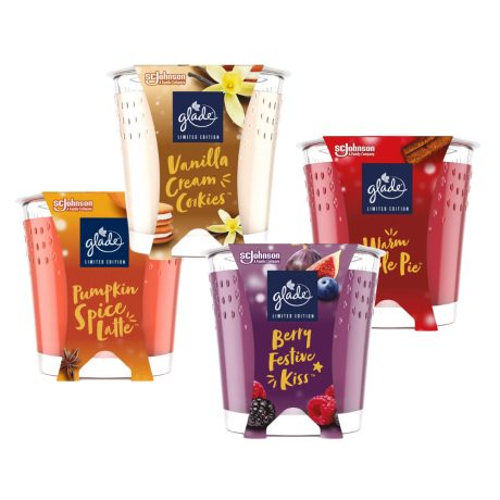 Glade illatgyertya - 4 féle illat csomag 4x129g