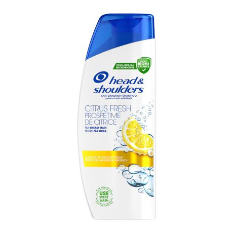 Head & Shoulders Citrus Fresh sampon zsíros hajra 330ml