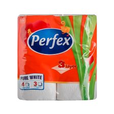 Perfex WC papír - 3 rétegű, 4 tekercs