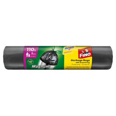 HEWA-Fino Magnum Premium önzáró szalagos szemeteszsák 110L - 60*100cm, 8db/tek