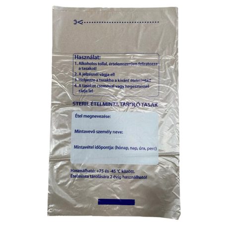 Glossy ételminta tároló tasak 20x36cm 1000db