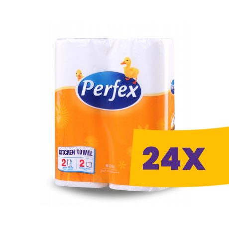 Perfex konyhai törlőpapír fehér - 2 rétegű 2 tekercses (Karton - 24 csg)