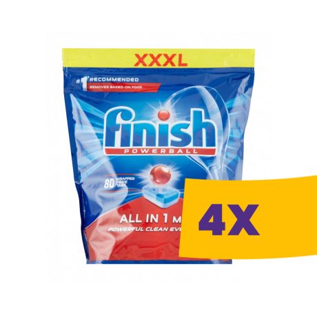 Finish All in 1 Max mosogatógép tabletta 80 db-os (Karton - 4 csomag)