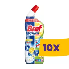   Bref Power Aktiv WC tisztító gél Lemon 700ml (Karton - 10 db)