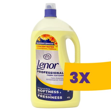 Lenor Professional öblítő Summerbrise - 200 mosás 4L (Karton - 3 db)