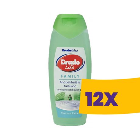 Bradolife antibakteriális tusfürdő Family 400ml (Karton - 12 db)