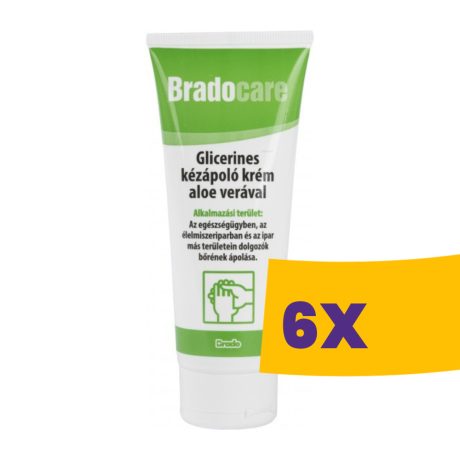 Bradocare glicerines munkavédelmi kézkrém Aloe Vera 100ml (Karton - 6 db)