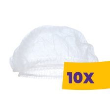 Hajháló PP, Fehér 100db (Karton - 10 csomag)