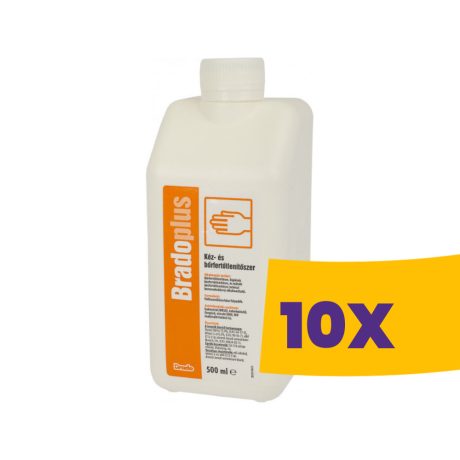 Bradoplus sebészi bemosakodó és bőrfertőtlenítő 500ml (Karton - 10 db)