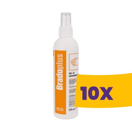 Bradoplus kéz- és bőrtfertőtlenítő spray 250ml (Karton - 10 db)