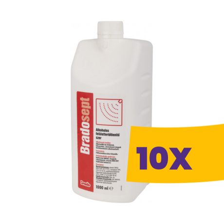 Bradosept alkoholos felületfertőtlenítő szer 1000ml (Karton - 10 db)