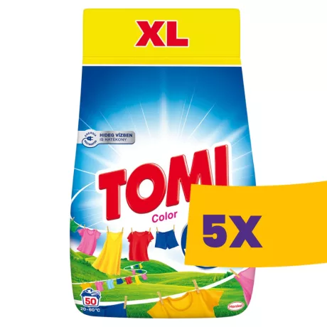 Tomi Color mosópor színes ruhákhoz - 50 mosás 2,5kg (Karton - 5 db)