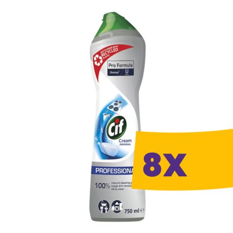 Cif Pro Formula Cream Karcmentesen tisztító folyékony súrolószer Original 750ml (Karton - 8 db)