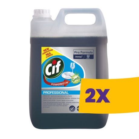 Cif Pro Formula Rinse Aid Gépi öblítőszer közepesen kemény és kemény vízhez 5L (Karton - 2 db)