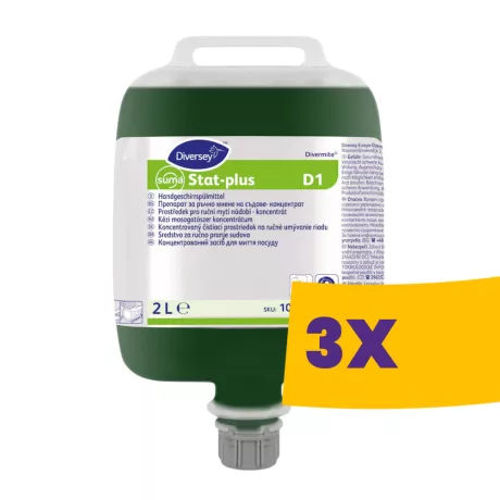 Suma Stat-plus D1 bac baktericid kézi mosogatószer szuperkoncentrátum 2L (Karton - 3 db)