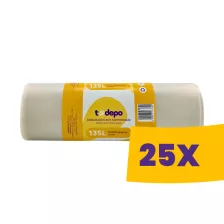   T-Depo átlátszó szemeteszsák 135L - 70*110cm, 10db/tek (Karton - 25 tek)
