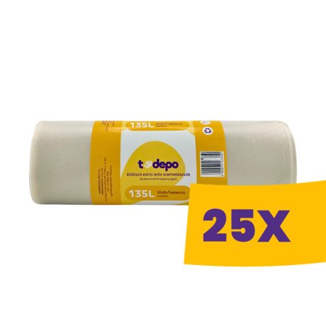 T-Depo átlátszó szemeteszsák 135L - 70*110cm extra erős 10db/tek (Karton - 25 tek)