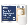 Tork Extra Soft kistekercses toalettpapír - 4 rétegű, 6 tekercs (Karton - 7 csomag)