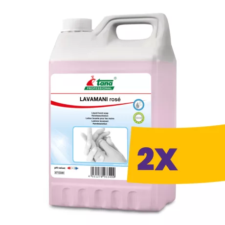 Tana Green Care Lavamani Rosé illatosított folyékony kézmosó szappan 5L (Karton - 2 db)