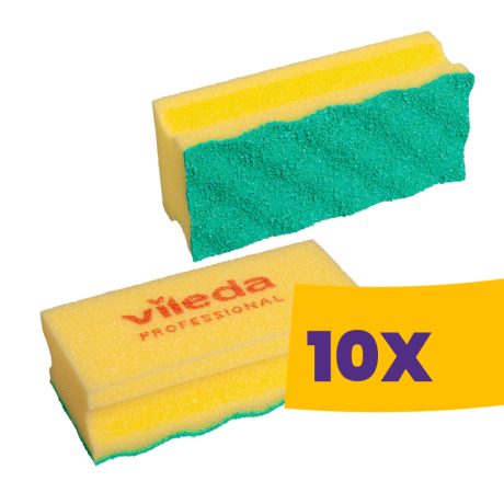 Vileda Prof. PUR Active szivacs karcmentes 7x15cm Sárga 10db (Karton - 10 csomag)