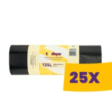   T-Depo szemeteszsák 135L - 70*110cm, 10db/tek (Karton - 25 tek)