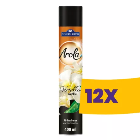 General Fresh Arola légfrissítő aeroszol XXL Vanília 400ml (Karton - 12 db)