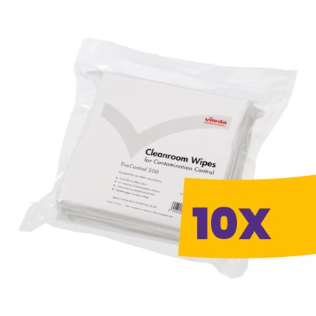 Vileda Prof. CE EvoControl 500+ törlőkendő tisztatérbe 30,5x30,5cm 150db (Karton - 10 csomag)