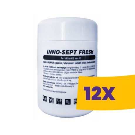 Inno-Sept Fresh fertőtlenítő törlőkendő adagolóban 50 db-os (Karton - 12 csg)