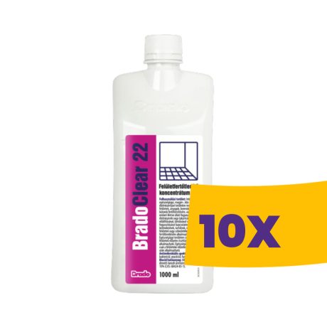 Bradoclear 22 aldehidmentes felületfertőtlenítő koncentrátum 1000ml (Karton - 10 db)