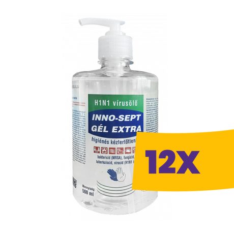 Inno-Sept Gél Extra kézfertőtlenítő gél 500ml (Karton - 12 db)