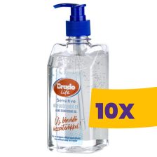   Bradoline Bradolife kézfertőtlenítő gél pumpás Sensitive 500ml (Karton - 10 db)