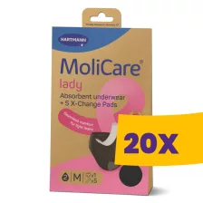   Hartmann MoliCare Lady mosható női nedvszívó alsónemű és 5 betét M (Karton - 20 csomag)