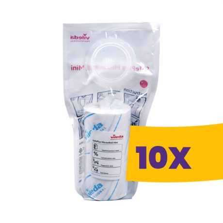 Vileda Prof. SafePlus Mini mikroszálas törlőkendő tekercs Kék 30 lap (Karton - 10 tekercs)
