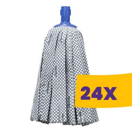 Vileda Prof. SuperMop Ag Antibacterial felmosófej pattintós (Karton - 24 db)