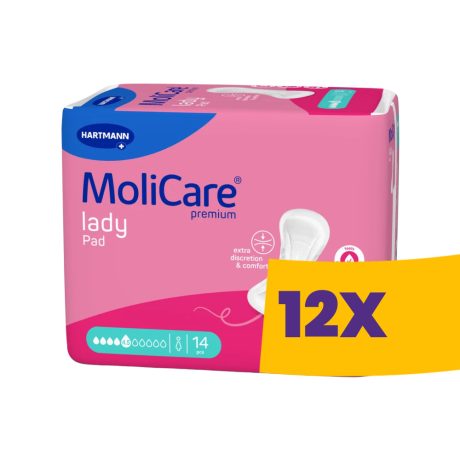Hartmann MoliCare Lady Pad 4,5 csepp 934ml női inkontinencia betét 14db (Karton - 12 csomag)