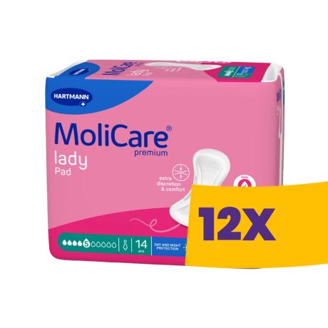 Hartmann MoliCare Lady Pad 5 csepp 1045ml női inkontinencia betét 14db (Karton - 12 csomag)
