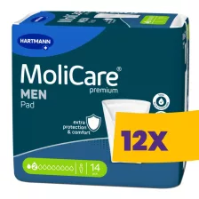  Hartmann MoliCare MEN Pad 2 csepp 355ml férfi inkontinencia betét 14db (Karton - 12 csomag)