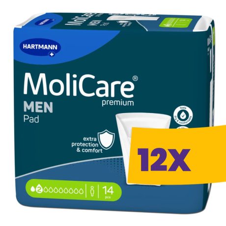 Hartmann MoliCare MEN Pad 2 csepp 355ml férfi inkontinencia betét 14db (Karton - 12 csomag)