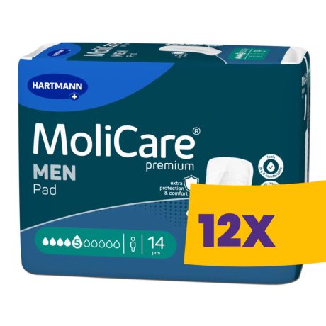 Hartmann MoliCare MEN Pad 5 csepp 906ml férfi inkontinencia betét 14db (Karton - 12 csomag)
