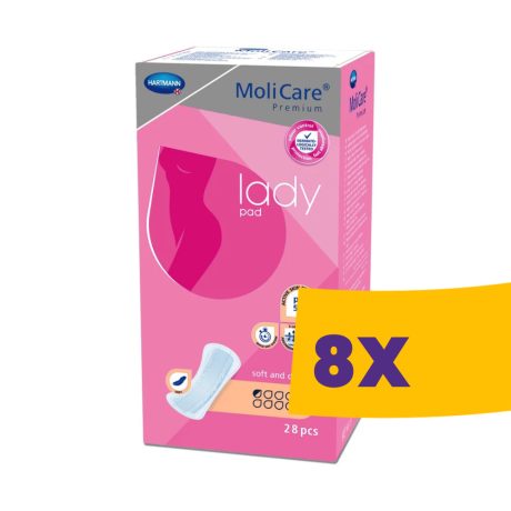 Hartmann MoliCare Lady Pad 0,5 csepp 68ml női inkontinencia betét 28db (Karton - 8 csomag)