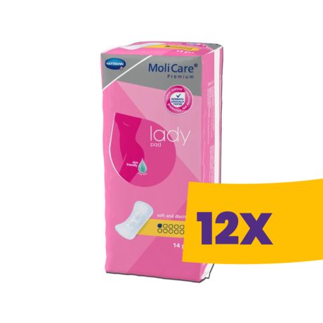 Hartmann MoliCare Lady Pad 1 csepp 177ml női inkontinencia betét 14db (Karton - 12 csomag)