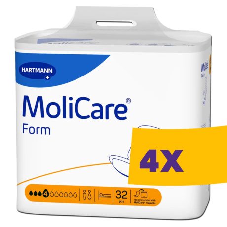 Hartmann MoliCare Form 4 csepp 1357 ml inkontinencia betét 32db (Karton - 4 csomag)