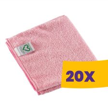   Vileda Prof. r-MicroTuff Swift mikroszálas törlőkendő 35x38cm Piros 5db (Karton - 20 csomag)