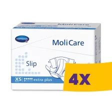   Hartmann MoliCare Slip Extra Plus 6 csepp XS 1367ml inkontinencia pelenka 30db (Karton - 4 csomag)